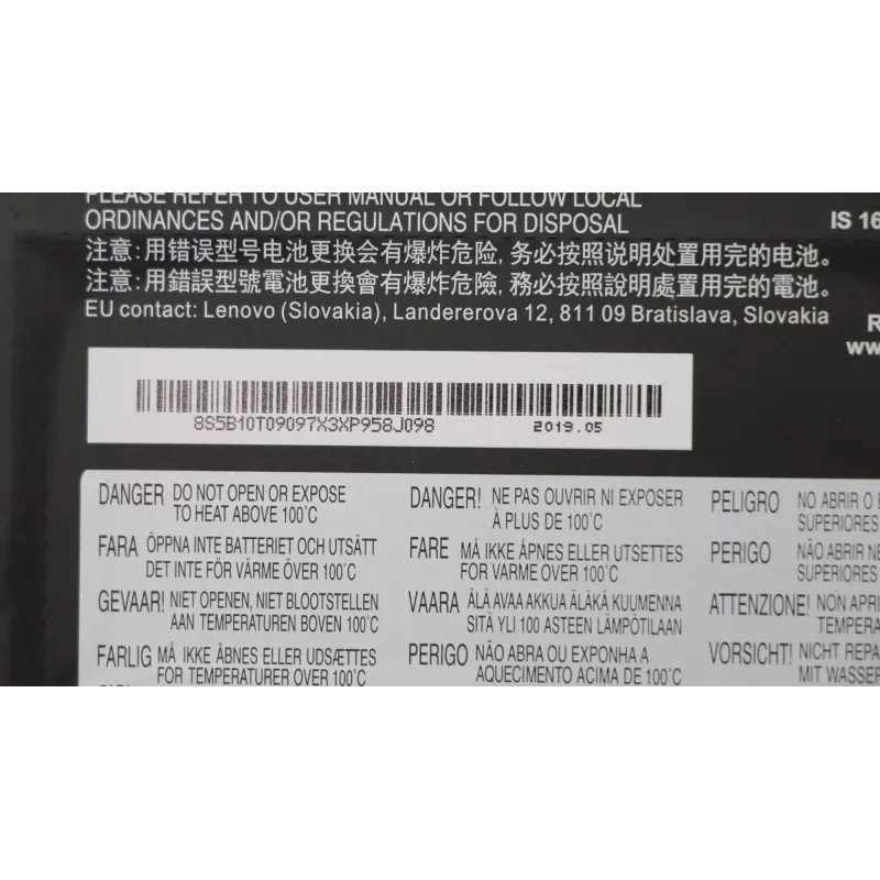 Baterija Lenovo 52.5Wh Li-Polymer 5B10T09097 saderīgiem klēpjdatoriem