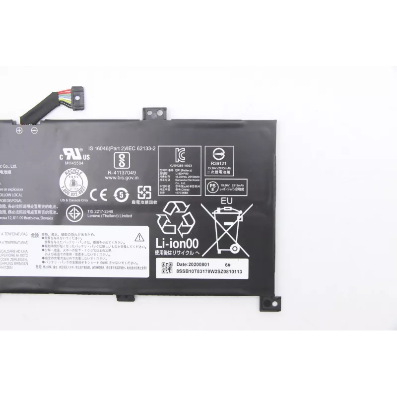 Iekšējais litija jonu klēpjdatora akumulators Lenovo 46Wh modelis 5B10W13935