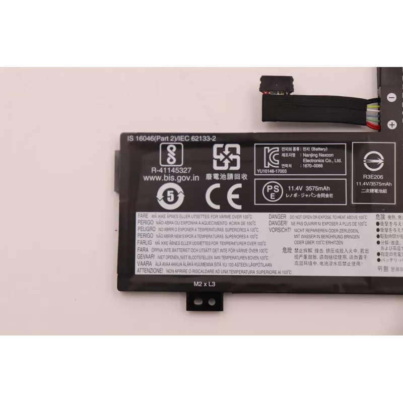 Iekšējais klēpjdatora akumulators Lenovo 3-elementu 42Wh Li‑Ion modelis 5B10W13946