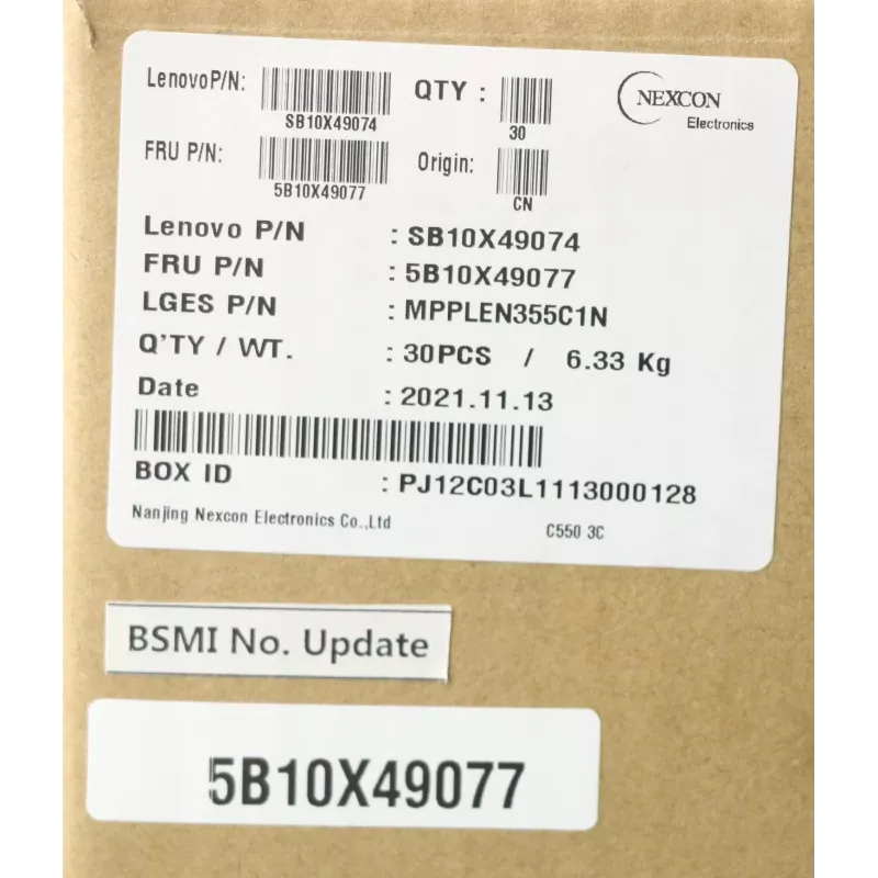 Lenovo 5B10X49077 klēpjdatora rezerves daļa Baterija