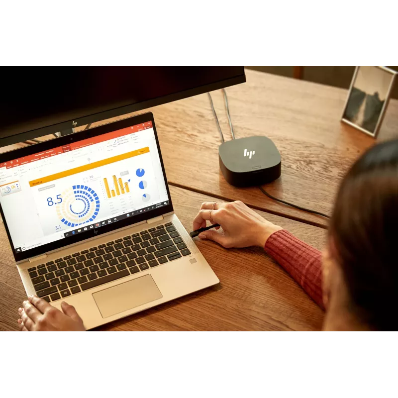HP USB-C/A Universal Dock G2 vadu dokstacija, melna, 5TW13ET