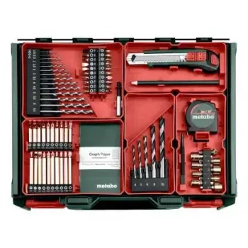 Bezvada roktururbjmašīna Metabo BS 18, bezatslēgas patrona, 1,3 kg, 1600 apgr./min, 10 mm patrona, 2 Ah Li-Ion (2 baterijas)