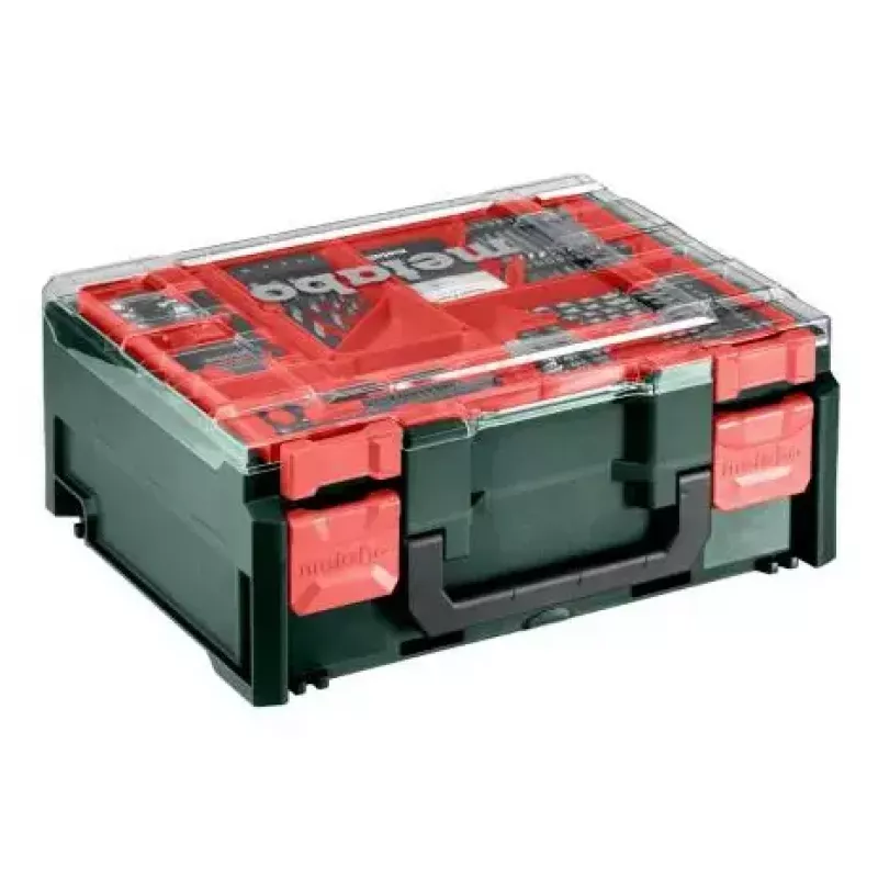 Bezvada roktururbjmašīna Metabo BS 18, bezatslēgas patrona, 1,3 kg, 1600 apgr./min, 10 mm patrona, 2 Ah Li-Ion (2 baterijas)