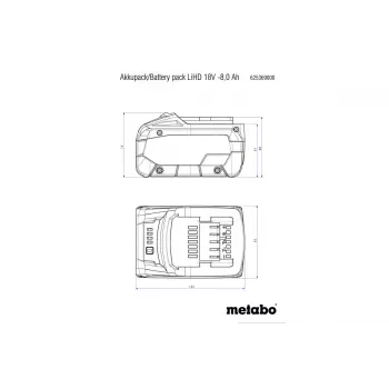 Metabo 625549000 Universal AC akumulatora lādētājs