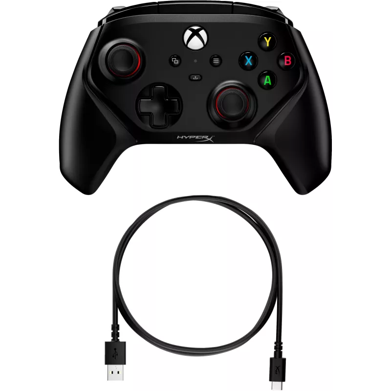 Gamepad HyperX 6L366AA melns USB vadu savienojums priekš PC Xbox One Series S X