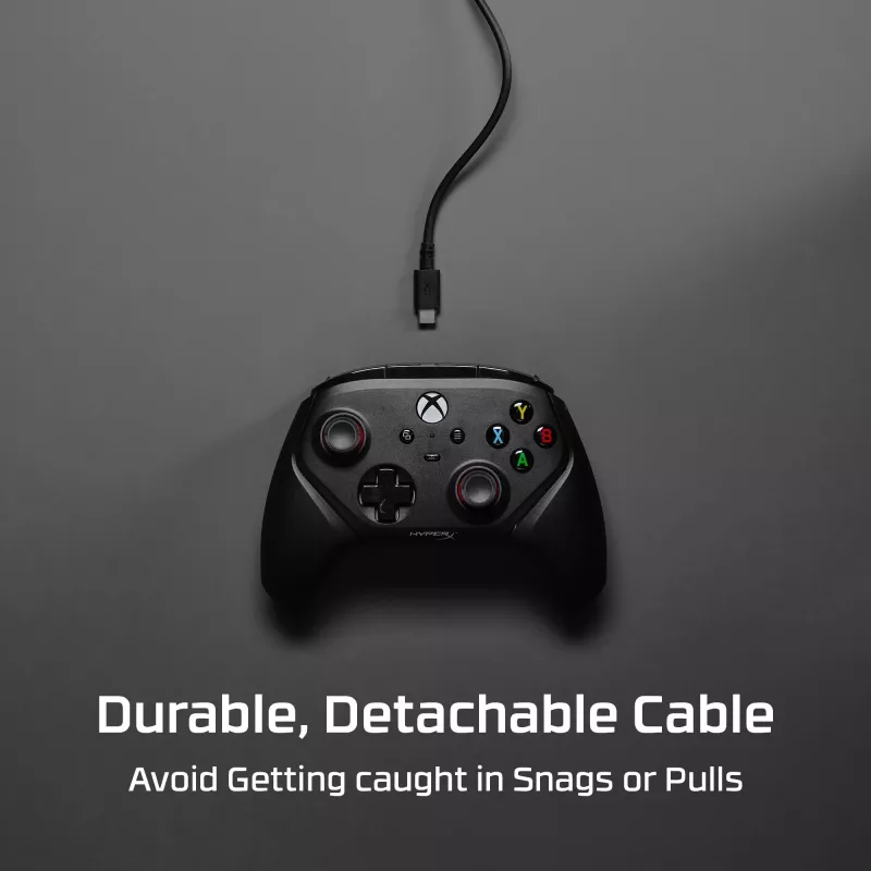 Gamepad HyperX 6L366AA melns USB vadu savienojums priekš PC Xbox One Series S X