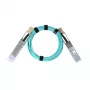 BlueOptics InfiniBand/optiskās šķiedras kabelis 7 m QSFP28 tirkīzzils