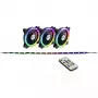 Inter-Tech RS-04 RGB datora korpusa ventilators 12 cm melns