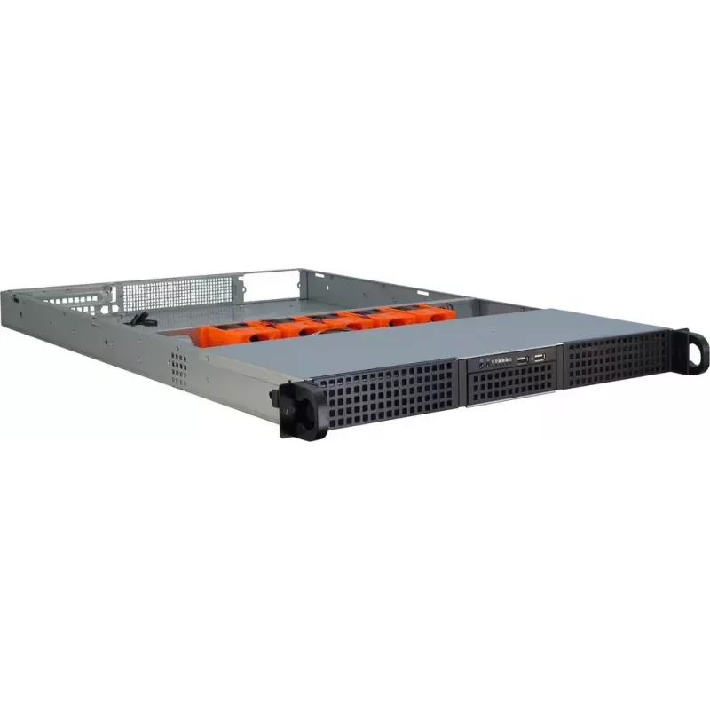 Servera korpuss Inter-Tech 1U-10265 Rack Melns