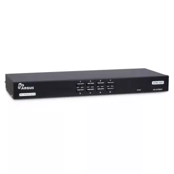 KVM slēdzis Inter-Tech AS-9108HA plauktā montējams melns