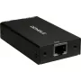 Saskarnes adapteris INTER-TECH KT-150D — RJ-45 (sieviešu) uz DVI‑D, vadu, maks. 1980×1080, komplektā USB A–B kabelis, metāla, melns