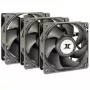 Ventilatoru komplekts Inter-Tech 88887368 datora dzesēšanas sistēmai 12 cm melns, 3 gab.