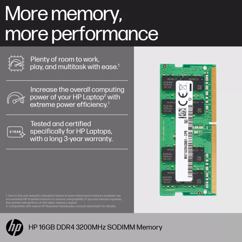 Atmiņas modulis HP 16GB DDR4 3200 SODIMM