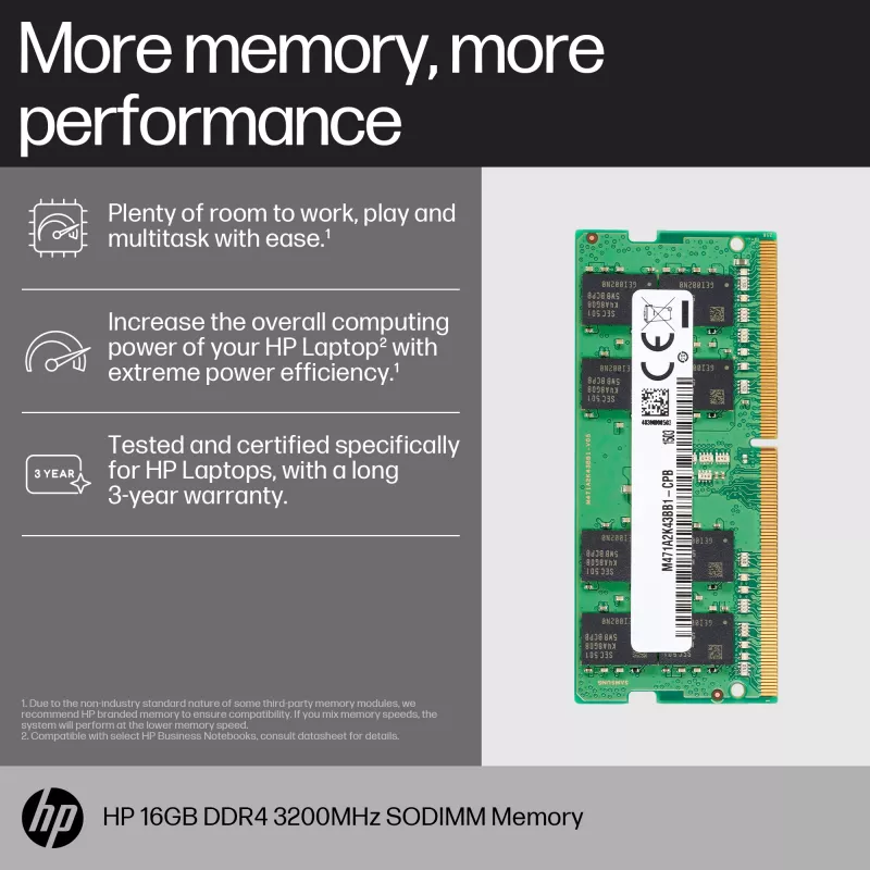 Atmiņas modulis HP 16GB DDR4 3200 SODIMM