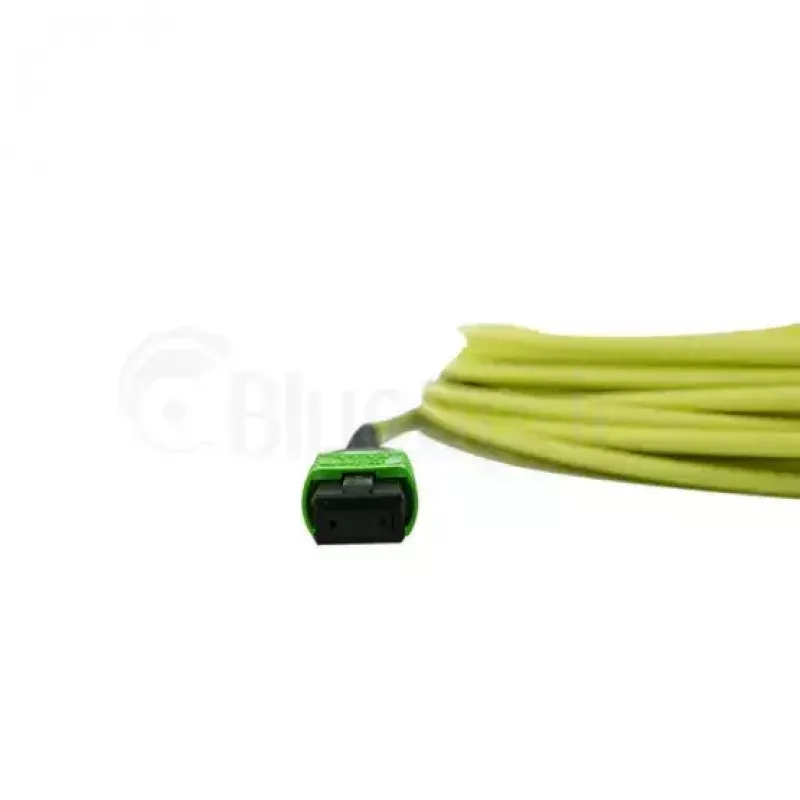 BlueOptics InfiniBand optiskās šķiedras kabelis 5 m MTP 4x LC zaļš