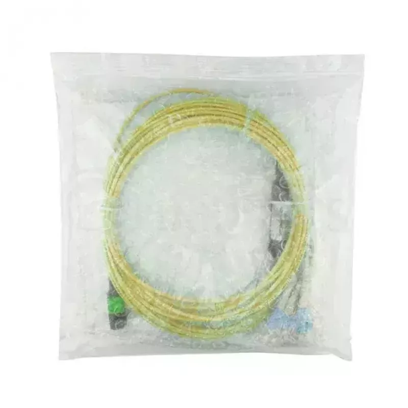 BlueOptics InfiniBand optiskās šķiedras kabelis 5 m MTP 4x LC zaļš