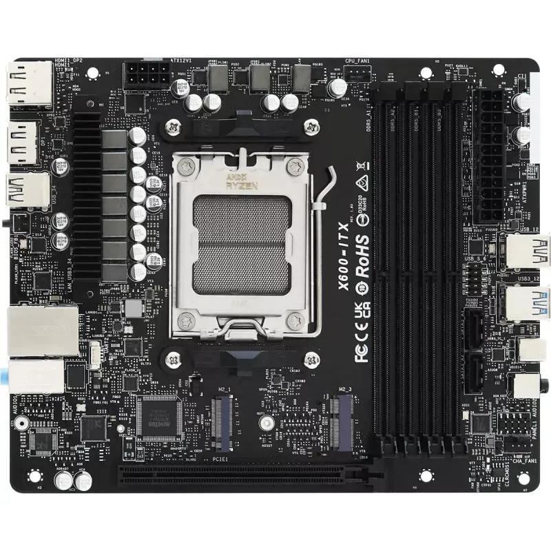 PC barebone ASRock DeskMeet X600 Desktop Melns
