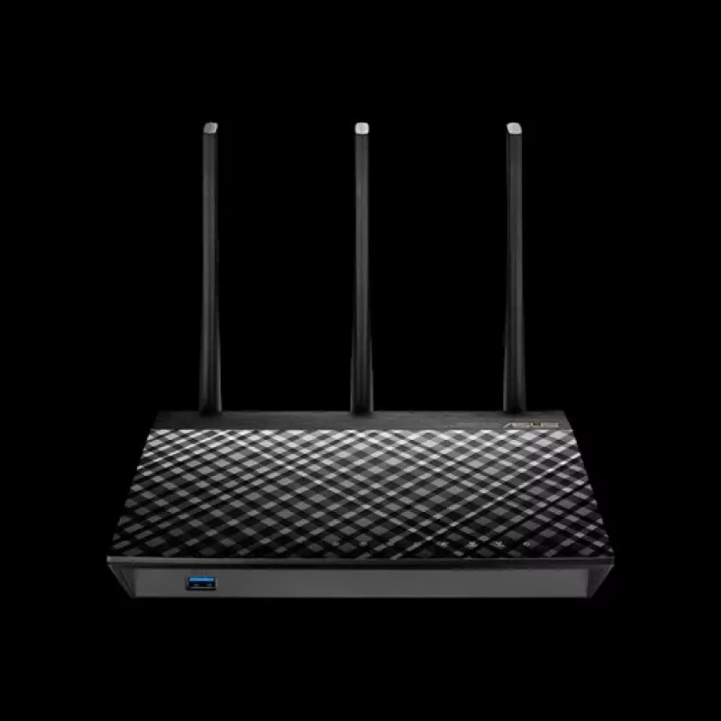 ASUS RT-AC1900U bezvadu maršrutētājs Gigabit Ethernet Divjoslu (2.4 GHz / 5 GHz) Melns