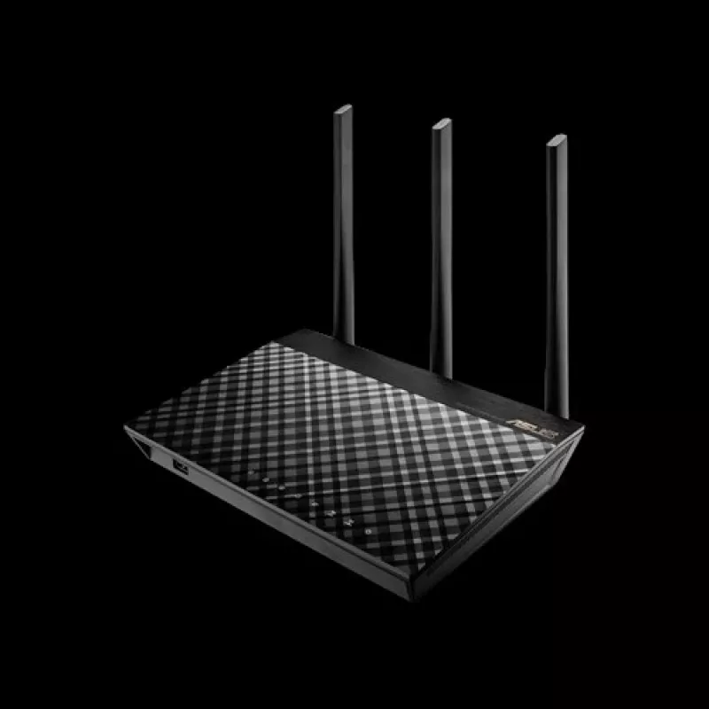 ASUS RT-AC1900U bezvadu maršrutētājs Gigabit Ethernet Divjoslu (2.4 GHz / 5 GHz) Melns