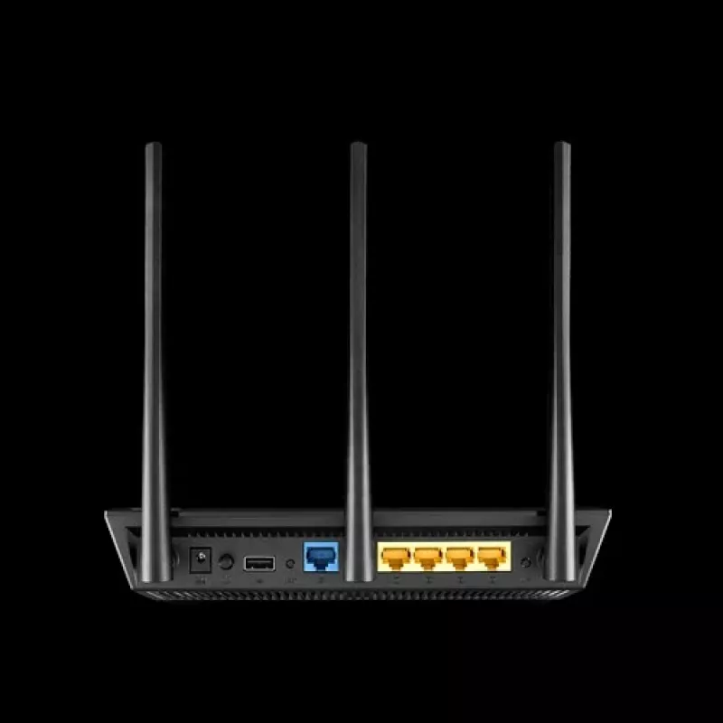 ASUS RT-AC1900U bezvadu maršrutētājs Gigabit Ethernet Divjoslu (2.4 GHz / 5 GHz) Melns