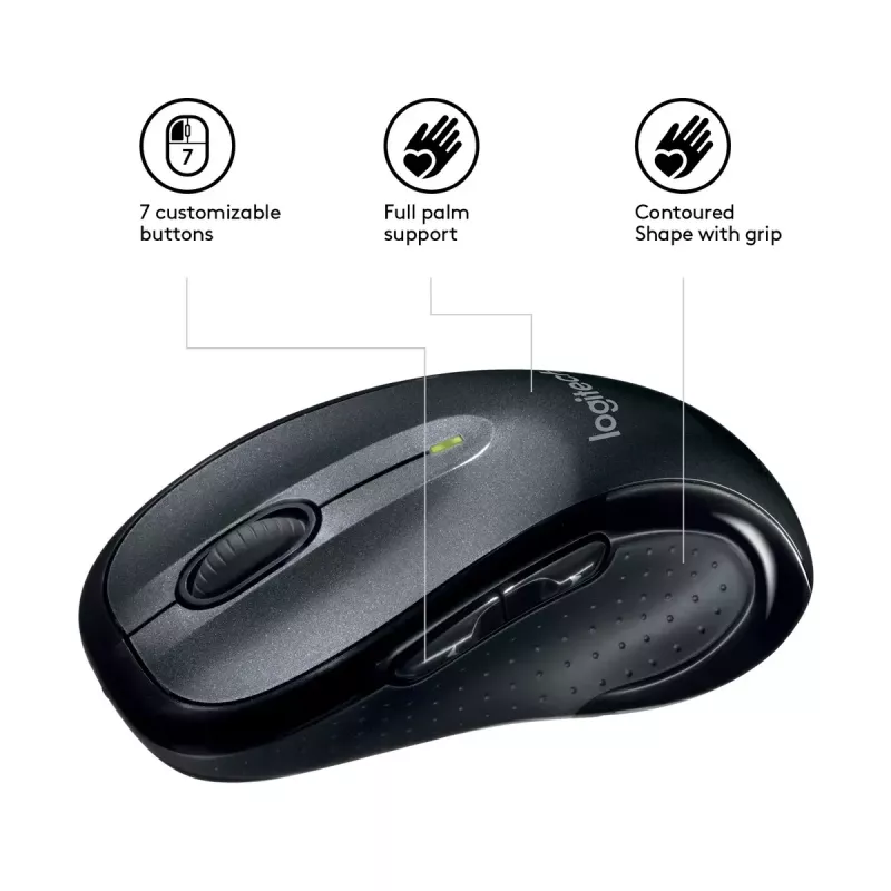 Pele Logitech M510 RF bezvadu