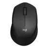 Logitech pele M330 SILENT PLUS — RF bezvadu, labā roka, 1000 DPI, 3 pogas, ritināšanas ritenītis, melna, darbojas ar baterijām