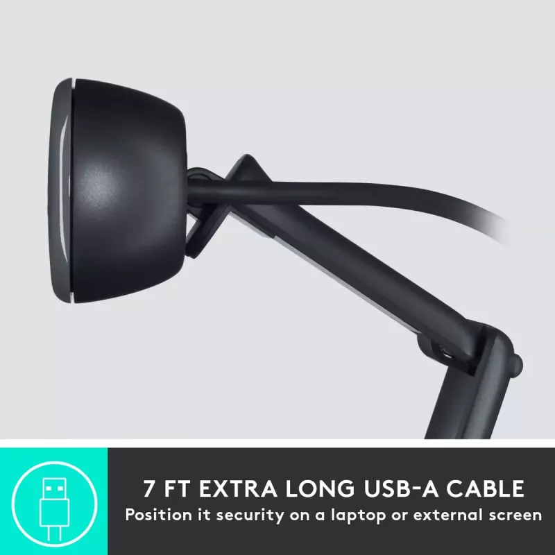 Tīmekļkamera Logitech C505 HD 1280x720 USB Melna
