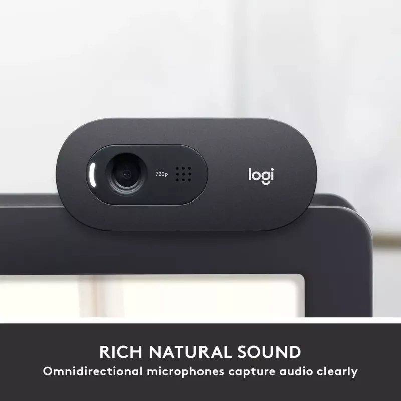 Tīmekļkamera Logitech C505 HD 1280x720 USB Melna