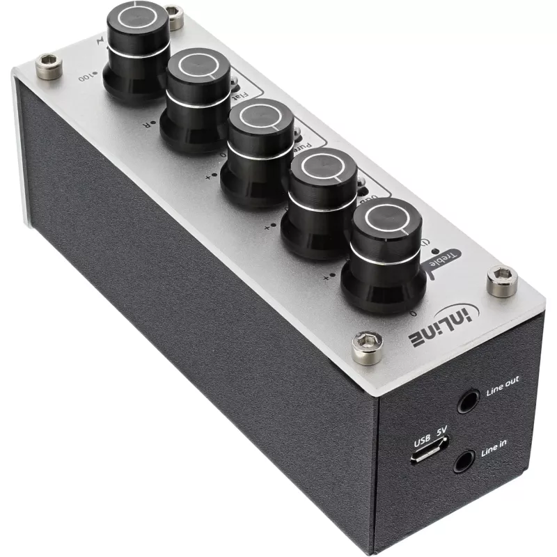 InLine AmpEQ mobile, Tri-Tone Hi-Res AUDIO priekšpastiprinātājs un austiņu pastiprinātājs, 3,5 mm stereo