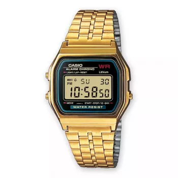 Rokas pulkstenis Casio A159WGEA-1EF zelta sudraba