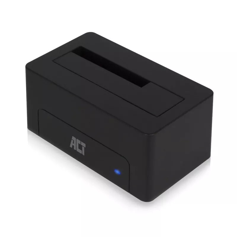 ACT 2,5 collu/3,5 collu SATA HDD/SSD dokstacija USB 3.2 Gen1 Melna