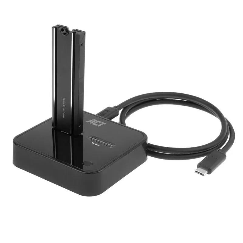 ACT M.2 NVMe/PCIe Dual SSD dokstacijas klonēšanas stacija, USB-C 3.2 Gen2