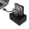 ACT 2,5 collu un 3,5 collu SATA divu HDD/SSD dokstacija, USB 3.2 Gen1