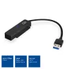 ACT USB adaptera kabelis uz 2,5 collu SATA HDD/SSD AC1510 0,15 m melns