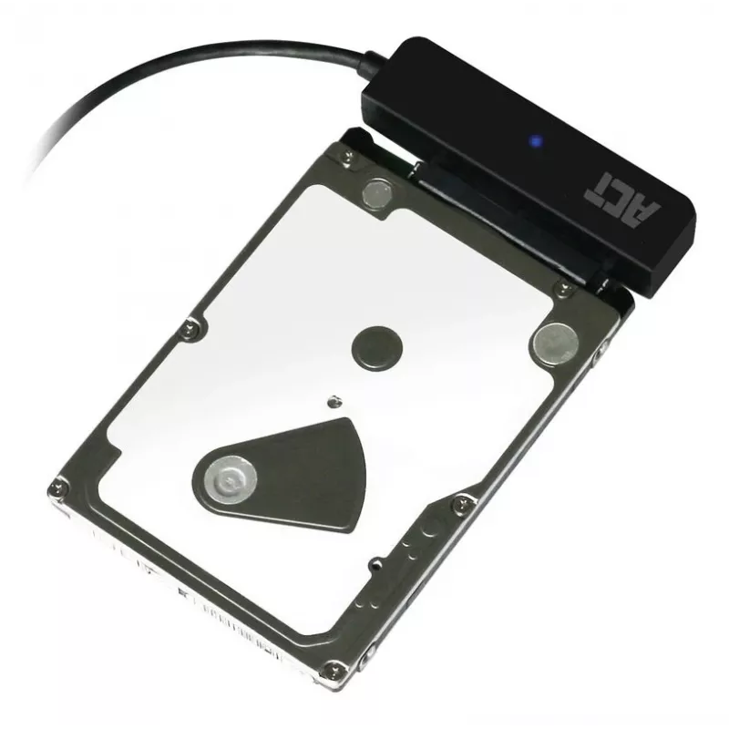 ACT USB adaptera kabelis uz 2,5 collu SATA HDD/SSD AC1510 0,15 m melns