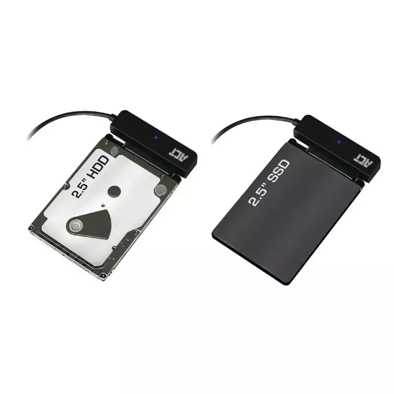 ACT USB-C adaptera kabelis 2,5 collu SATA HDD/SSD AC1525 0,15 m melns