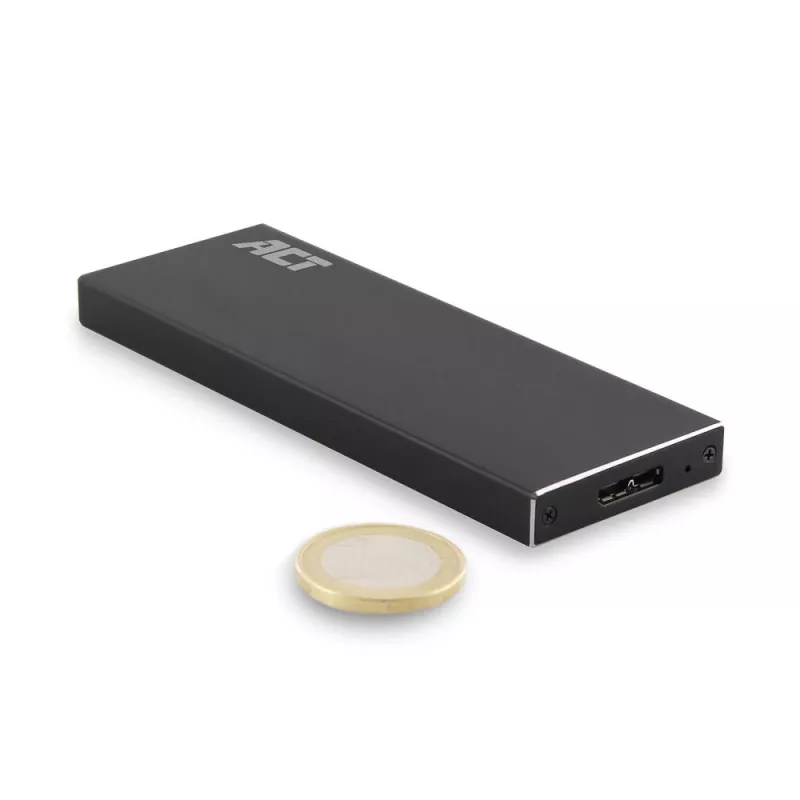 SSD korpuss ACT M.2 USB 3.2 Gen1 Melns 5 Gbit/s