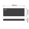 SSD korpuss ACT M.2 USB 3.2 Gen1 Melns 5 Gbit/s