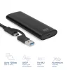 SSD korpuss ACT AC1615 USB-C M.2 NVMe PCIe 10 Gbit/s Melns