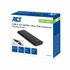 SSD korpuss ACT AC1615 USB-C M.2 NVMe PCIe 10 Gbit/s Melns