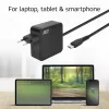 ACT USB-C sienas lādētājs klēpjdatoram 65W ar Power Delivery profiliem, 2 metri