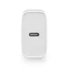 ACT kompakts USB-C lādētājs 20W ātrai uzlādei iekštelpām, universāls, balts