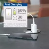 ACT kompakts USB-C lādētājs 20W ātrai uzlādei iekštelpām, universāls, balts