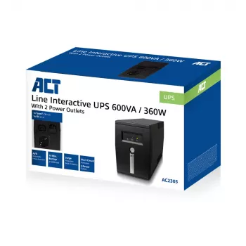 ACT Line Interactive UPS 600 VA - 360W ar AVR