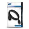 Strāvas vads C13 C14 melns 1,8 m ACT Powercord