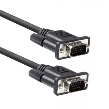 VGA kabelis ACT AC3510 — 1,8 m, VGA (D-Sub) uz VGA (D-Sub), melns
