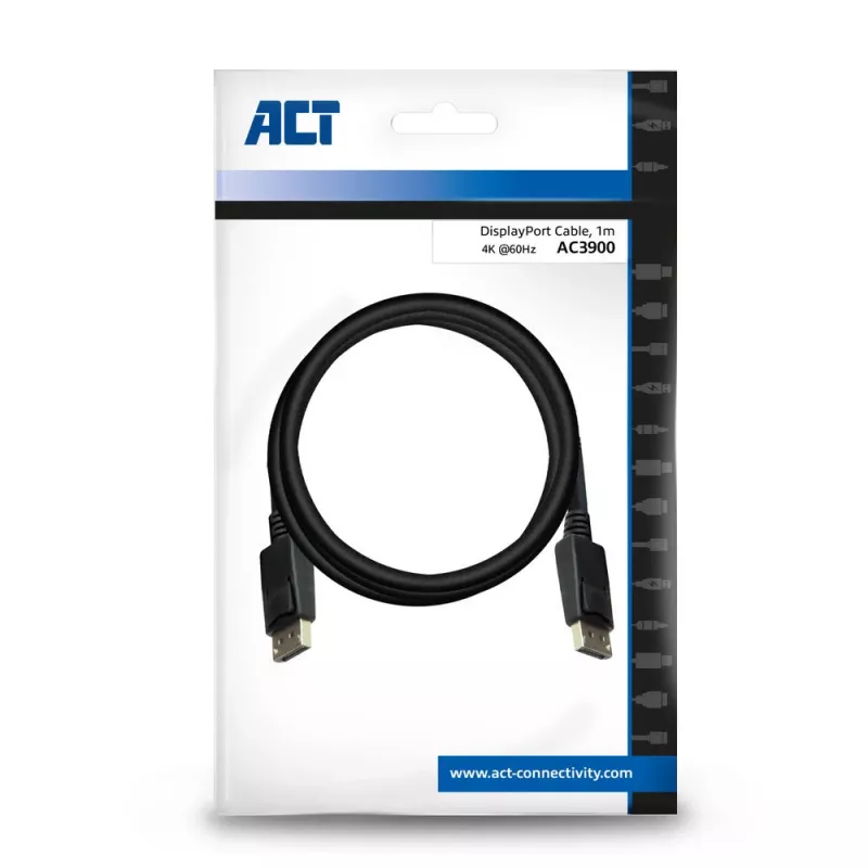 DisplayPort kabelis vīr. – vīr. ACT 1 metrs AC3900