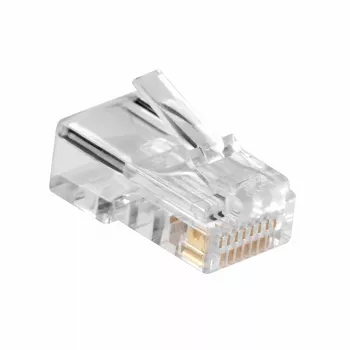 ACT Modular CAT5E RJ-45 Connector ACT AC4110 Male Silver Transparent 10 pcs