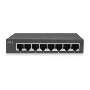 Nepārvaldāms slēdzis ACT AC4418 8 porti Gigabit Ethernet 10/100/1000