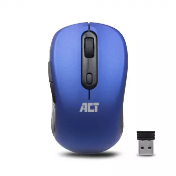 ACT bezvadu pele 1600 DPI labās rokas optiskā RF bezvadu zilā